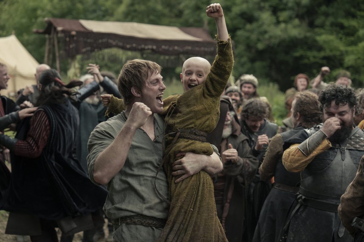 Peter Claffey as Dunk, left, and Dexter Sol Ansell as Egg in HBO’s “A Knight of the Seven Kingdoms.” (Steffan Hill/HBO/TNS)